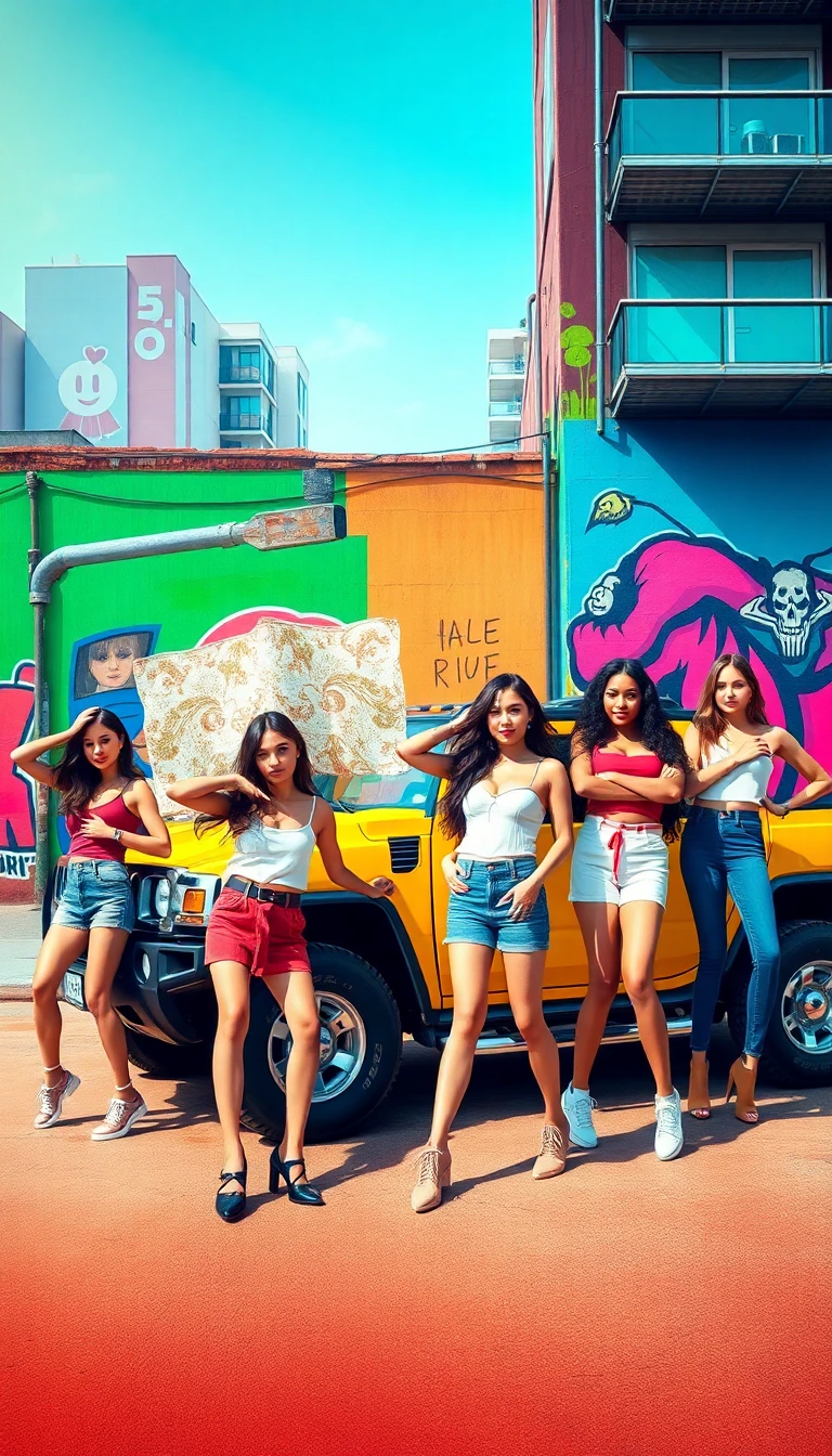 Girls Hummers Wallpaper