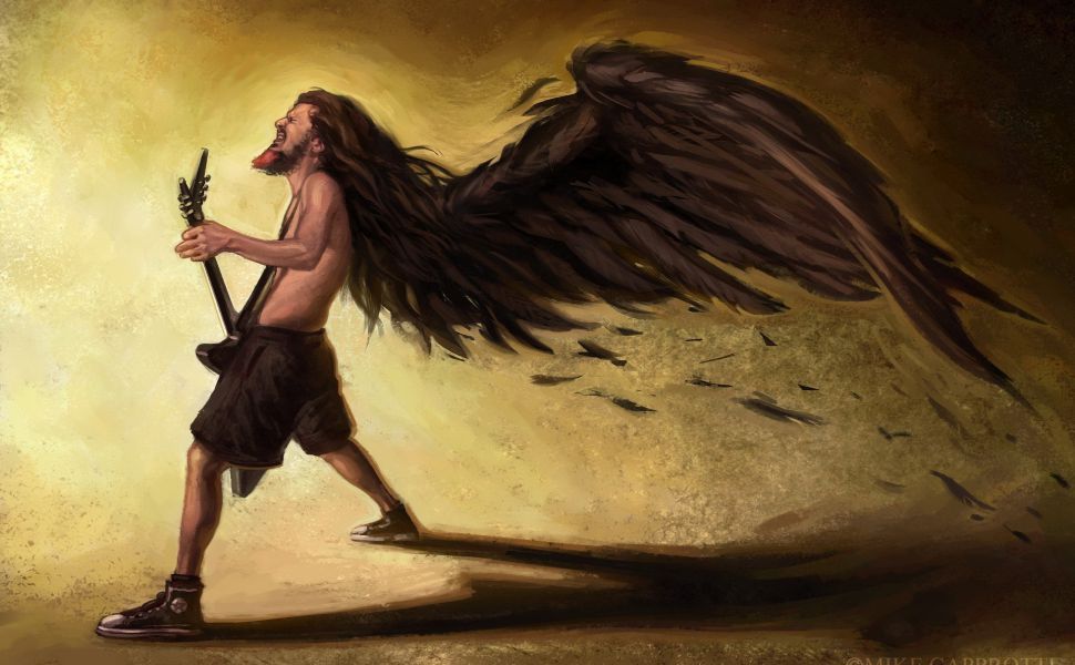 Dimebag Darrell Angel HD Wallpaper Rock Roll Por Do Sol Anjos