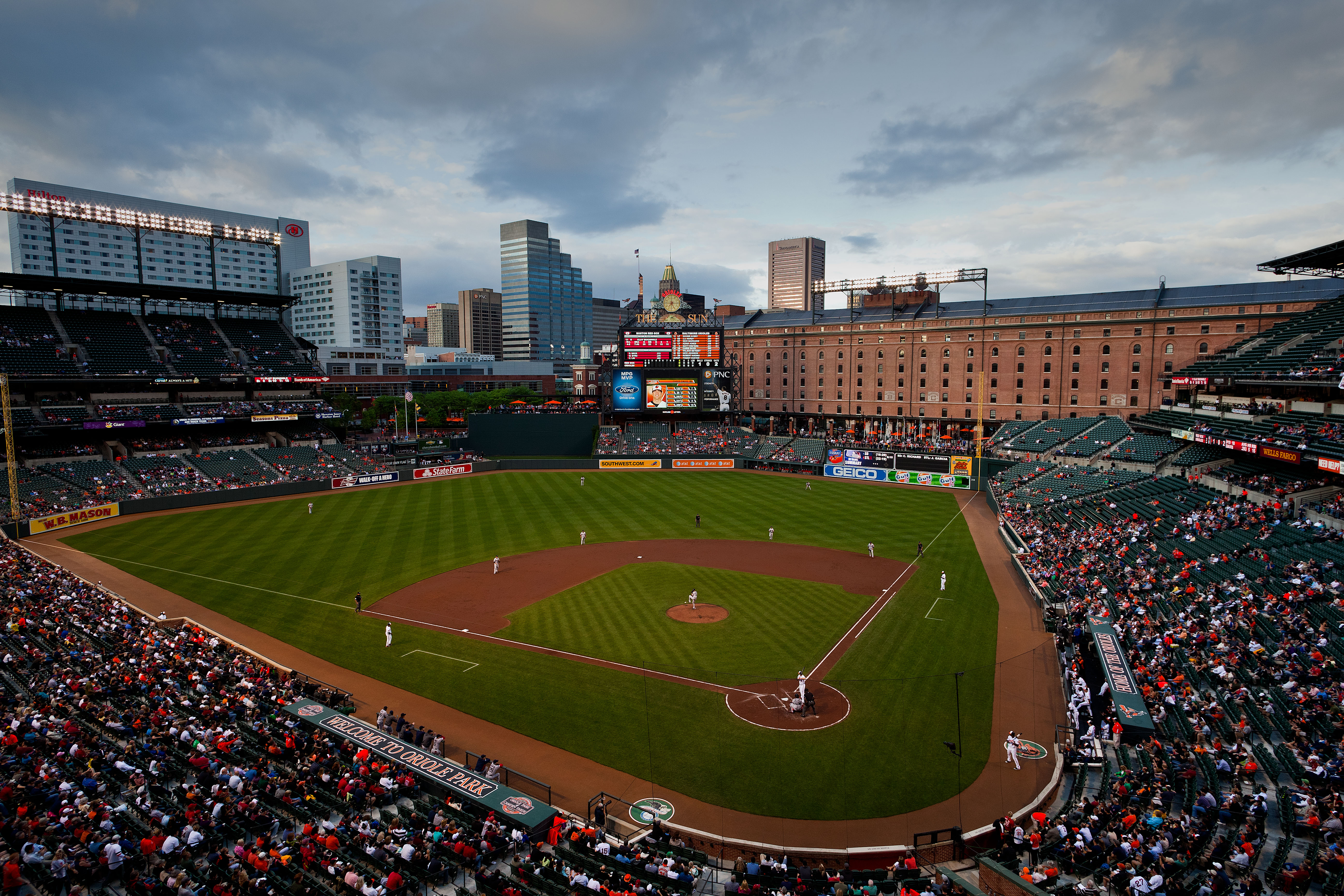 Team Baltimore Orioles Opened Capacity Oriole Park At