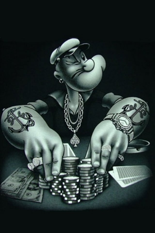 Gangster Popeye iPhone Wallpapers I Like Pinterest Gangsters 640x960