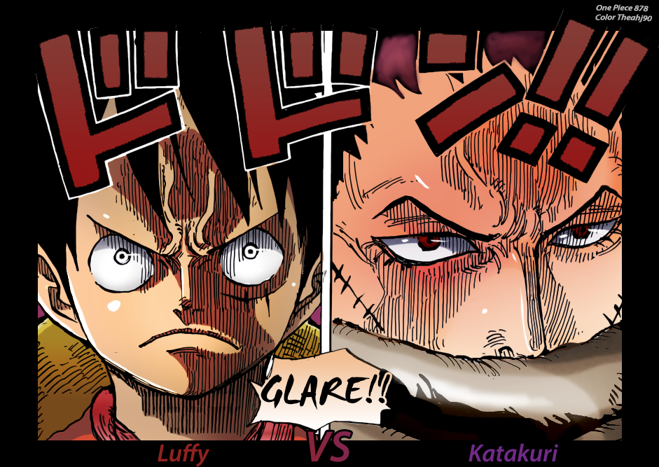 One Piece Luffy Vs Katakuri Glare Down By Theahj90 On