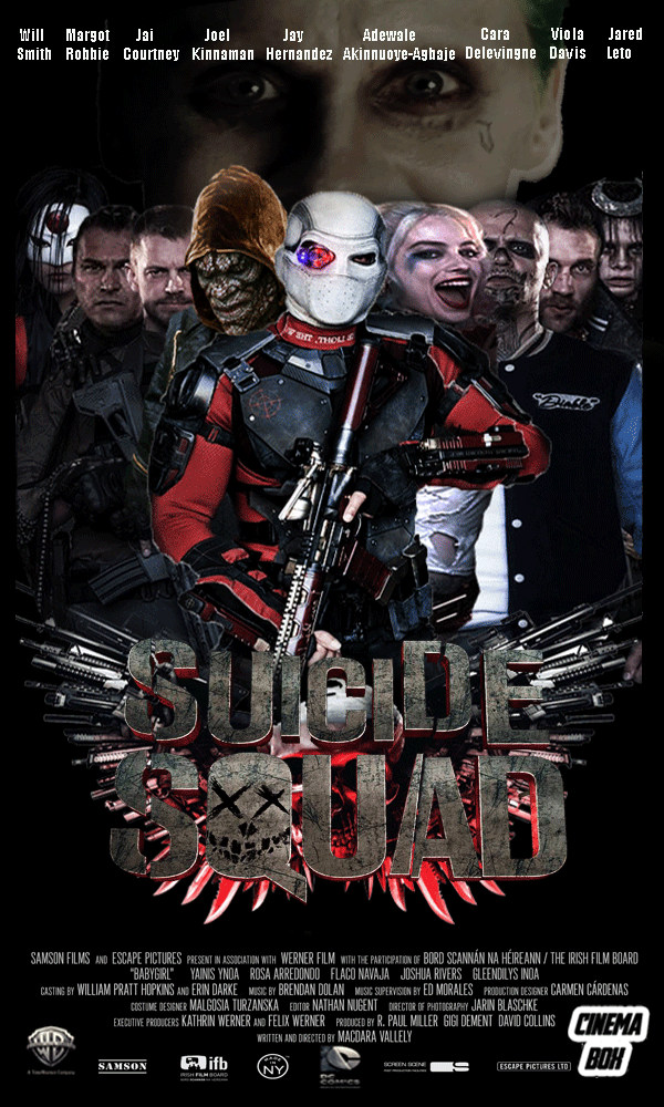 Suicide Squad Movie Poster By Bryanzap