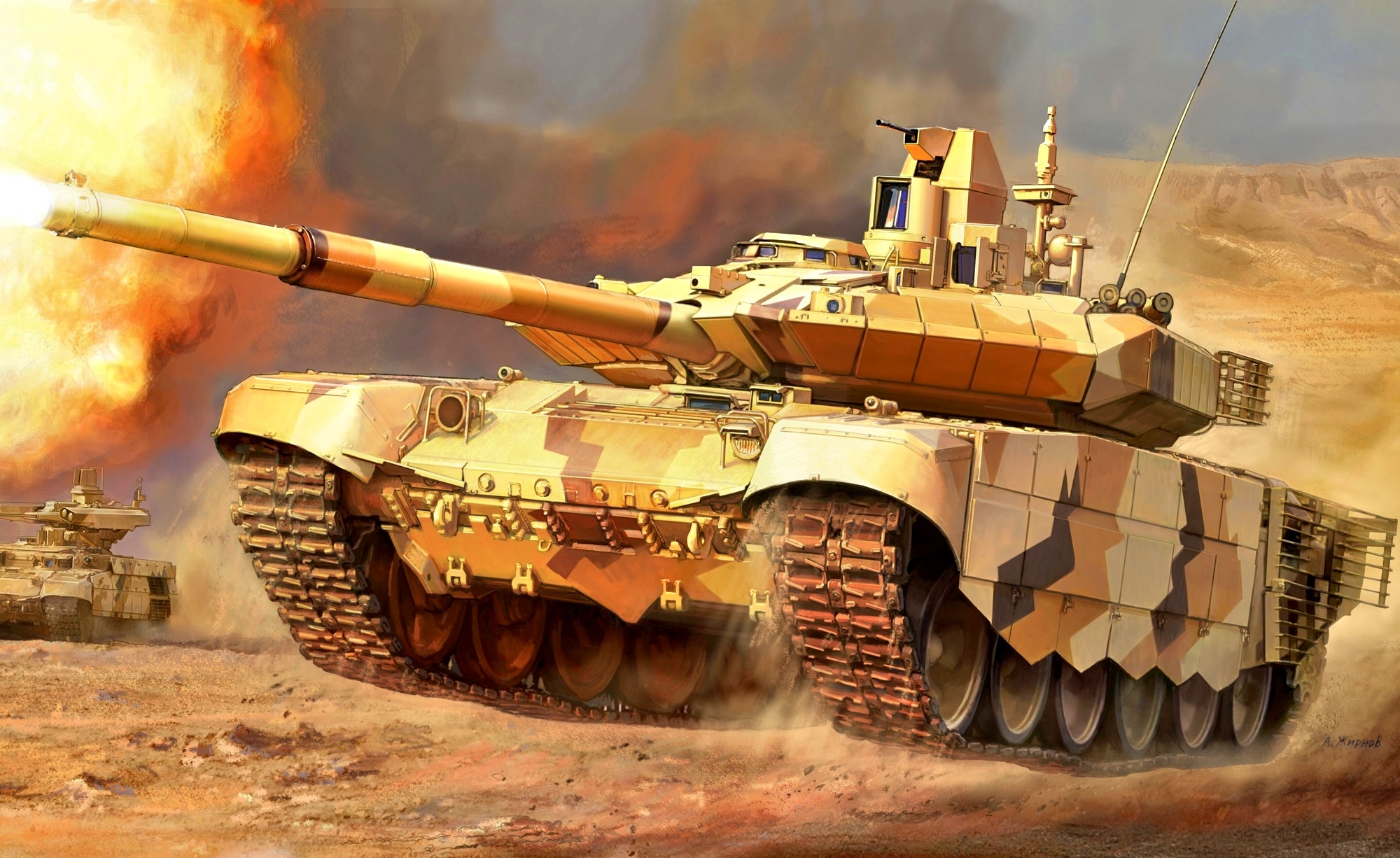 T Tank Military Wallpaper