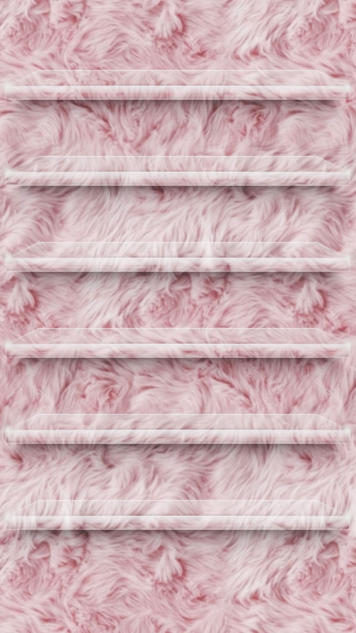 Fuzzy Pink Home Screen Screens iPhone Homescreen Wallpaper