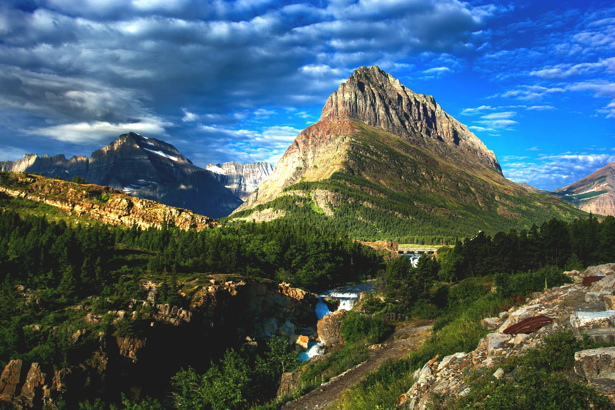 Glacier National Park Desktop Wallpaper HD Background
