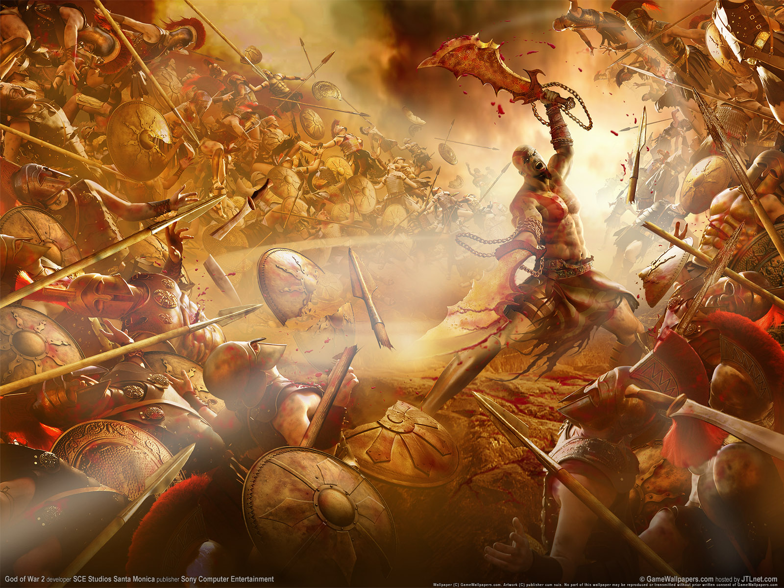 God War Wallpaper Kratos Games Jpg
