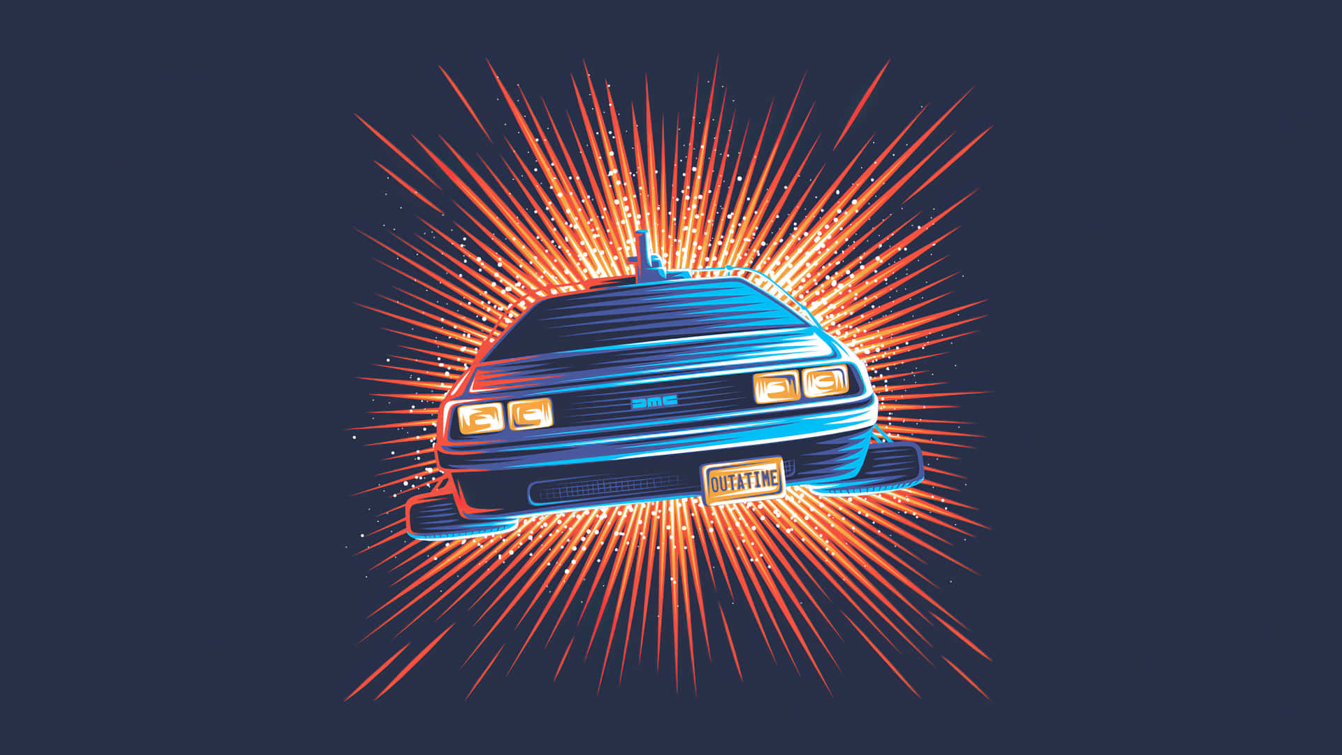 Delorean 4k X Wallpaper