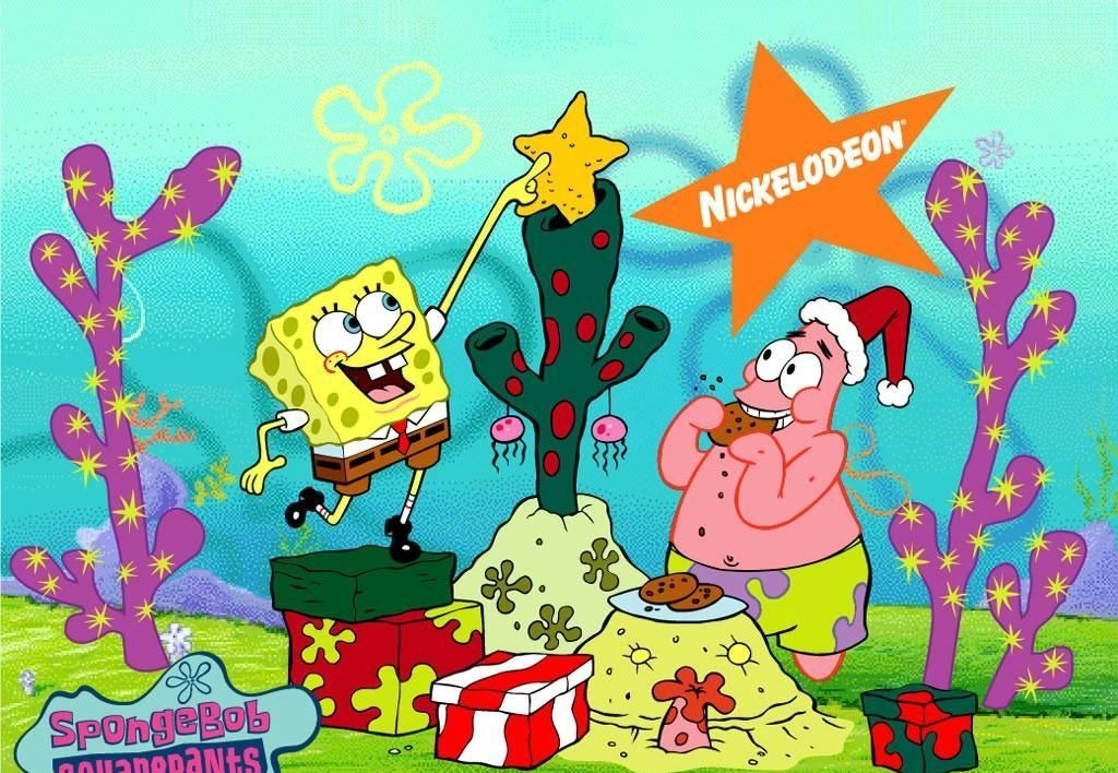 Original Spongebob Christmas Wallpaper