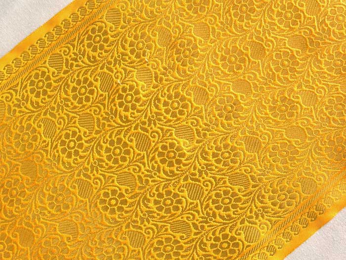 Related Pictures Yellow Gold Paisley Wallpaper Pattern On A Dark Brown
