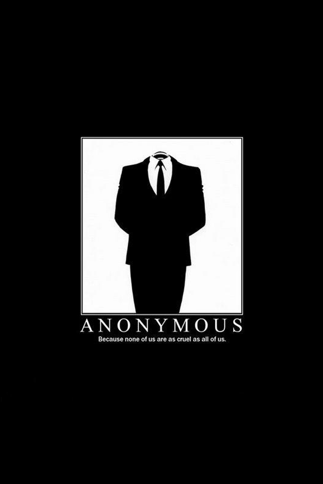 Download free for iPhone logos wallpaper Anonymous Logo