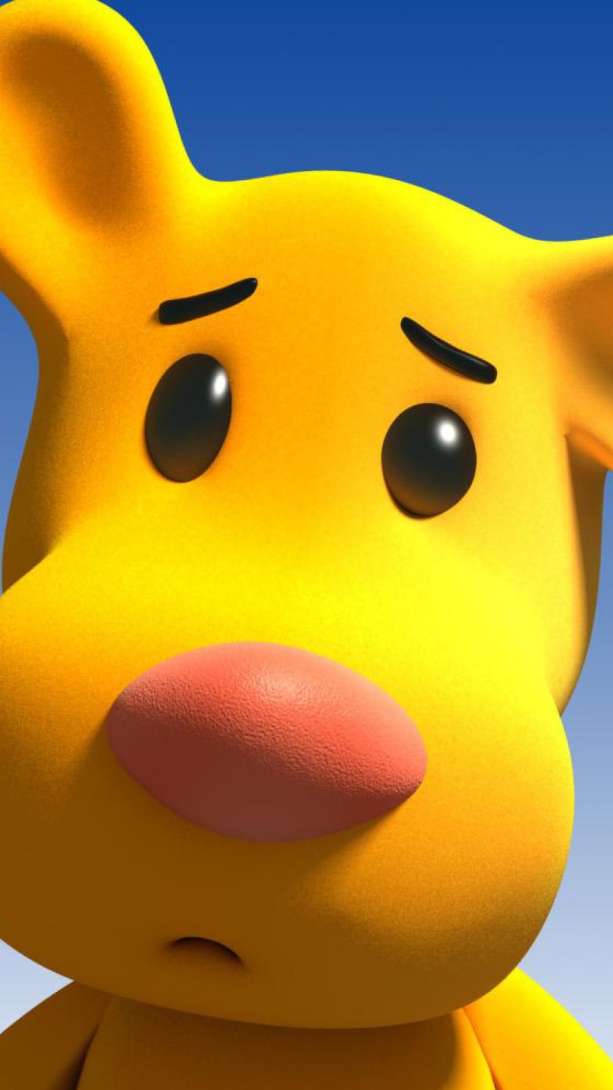 Cartoon Character Funny Yellow Animal HD Wallpaper