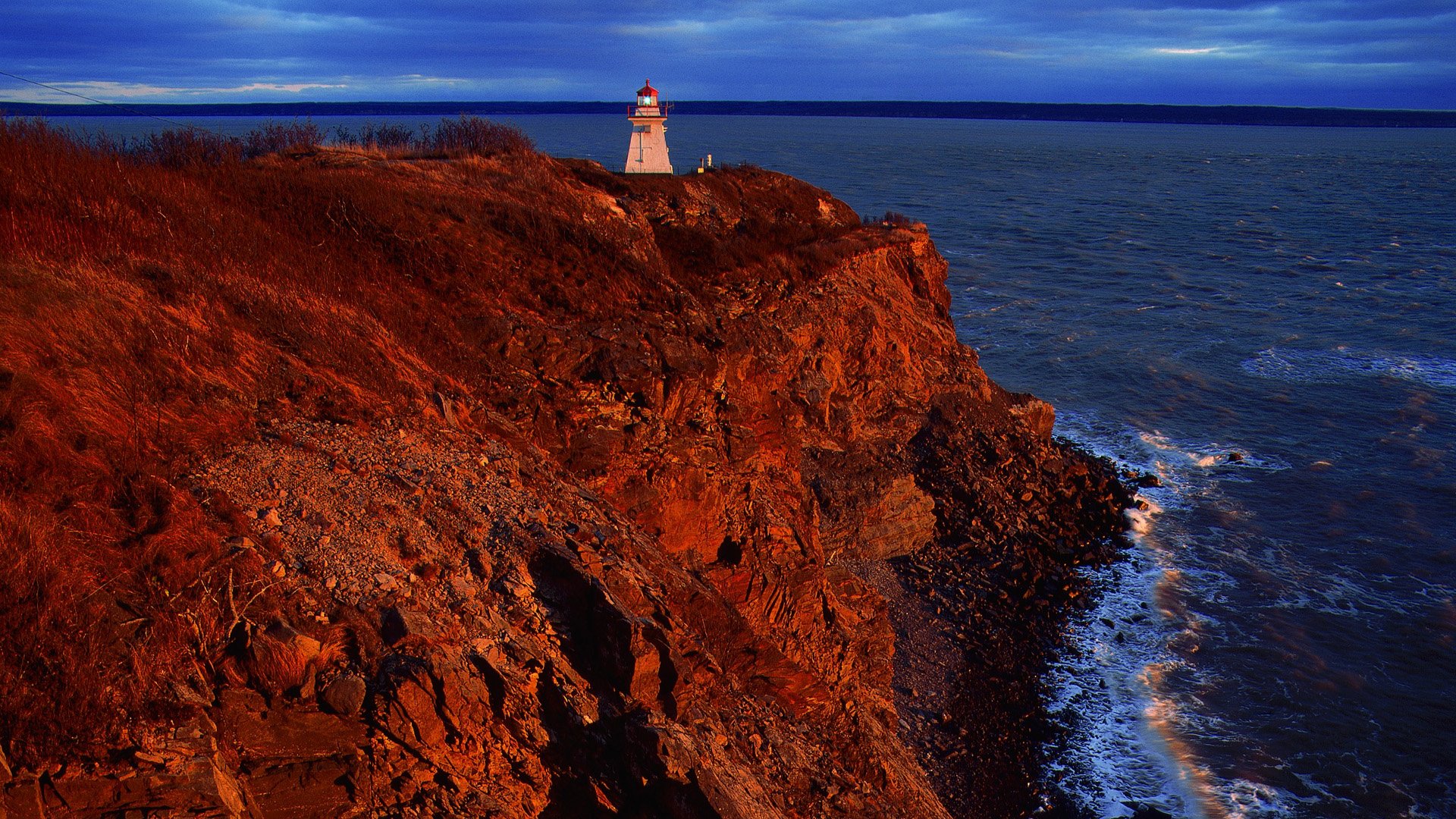 Cape Enrage Lighthouse Bay Of Fundy New Brunswick Canada HD