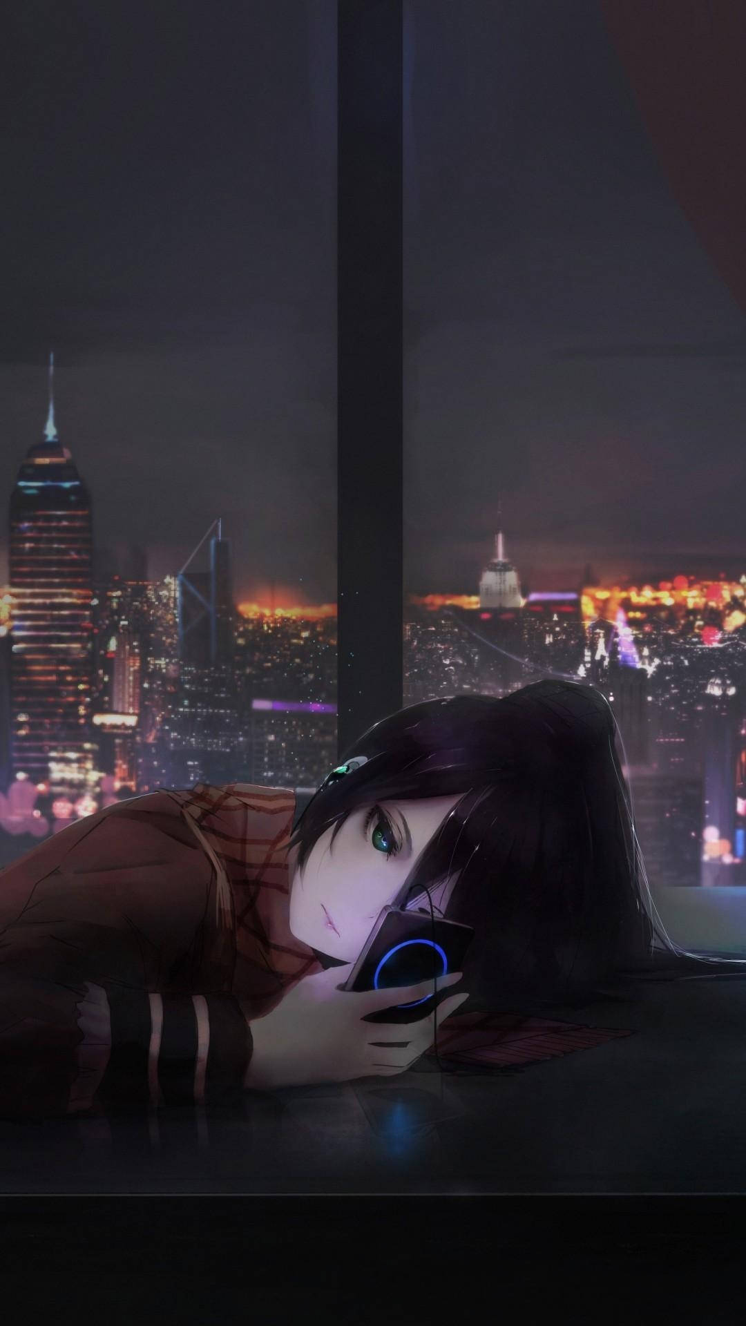 Anime Girl Sad Alone Wallpaper