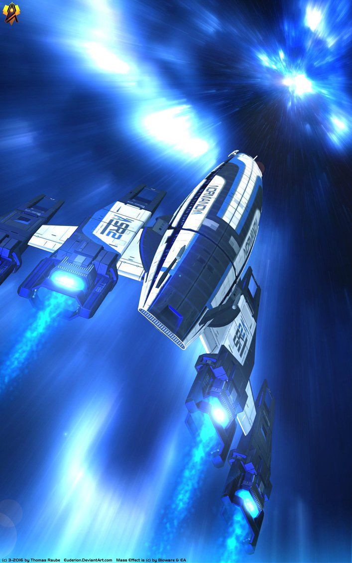 Normandy Ftl Jump Mass Effect Ships Art