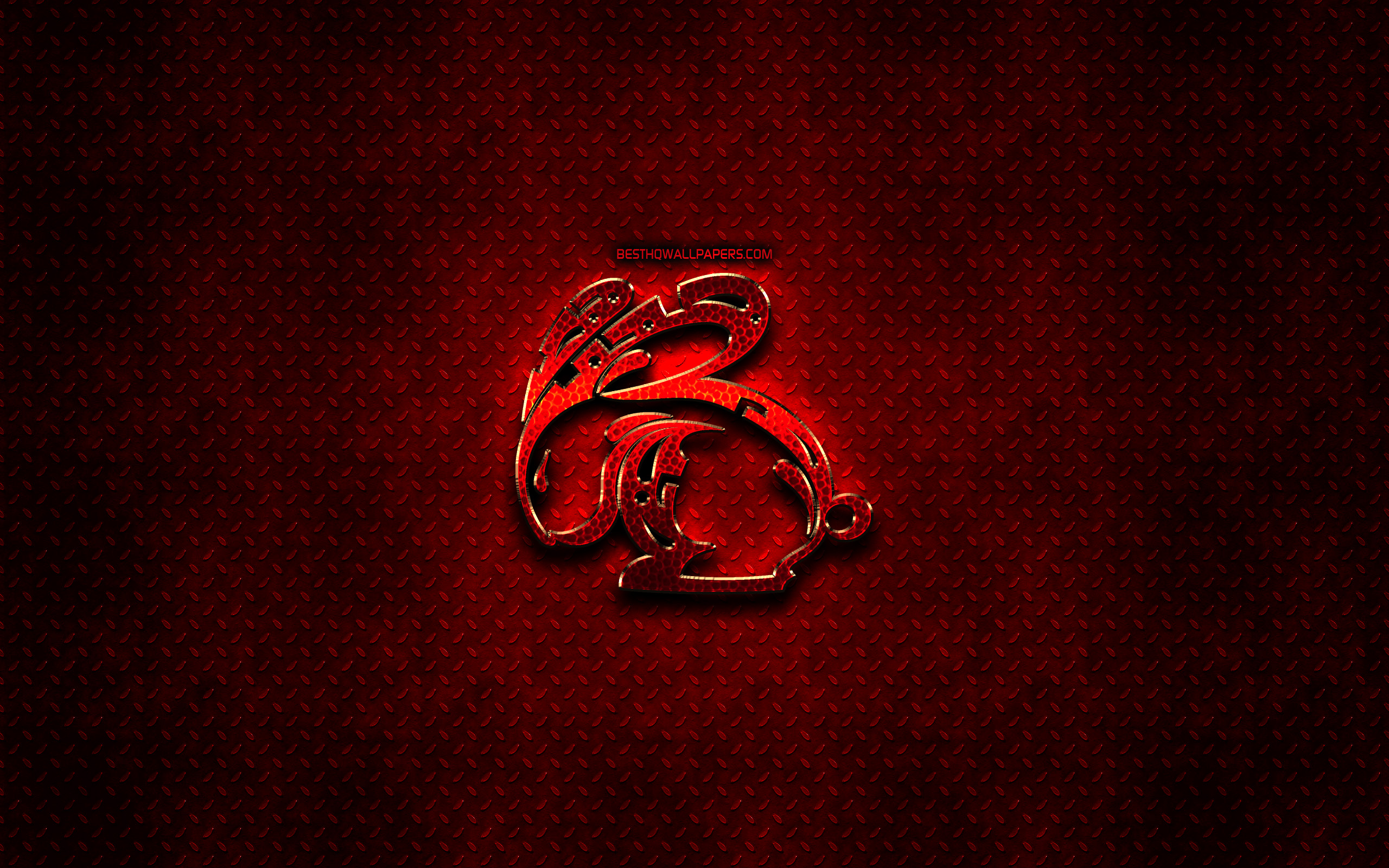 Wallpaper Rabbit Red Animals Signs Chinese Zodiac