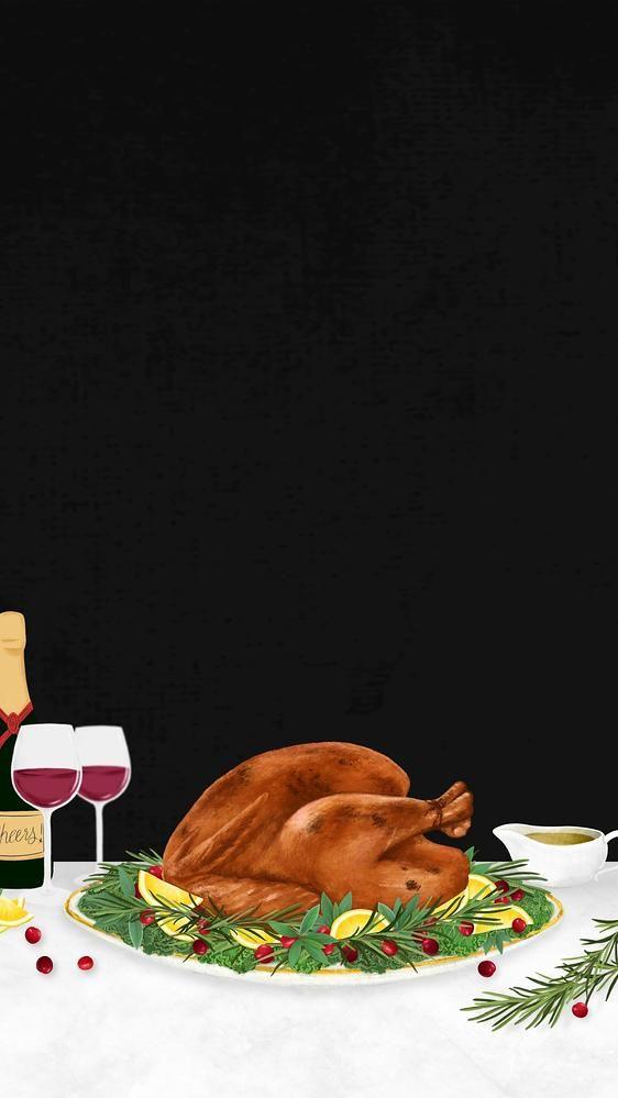Premium Image Of Thanksgiving Dinner Turkey iPhone