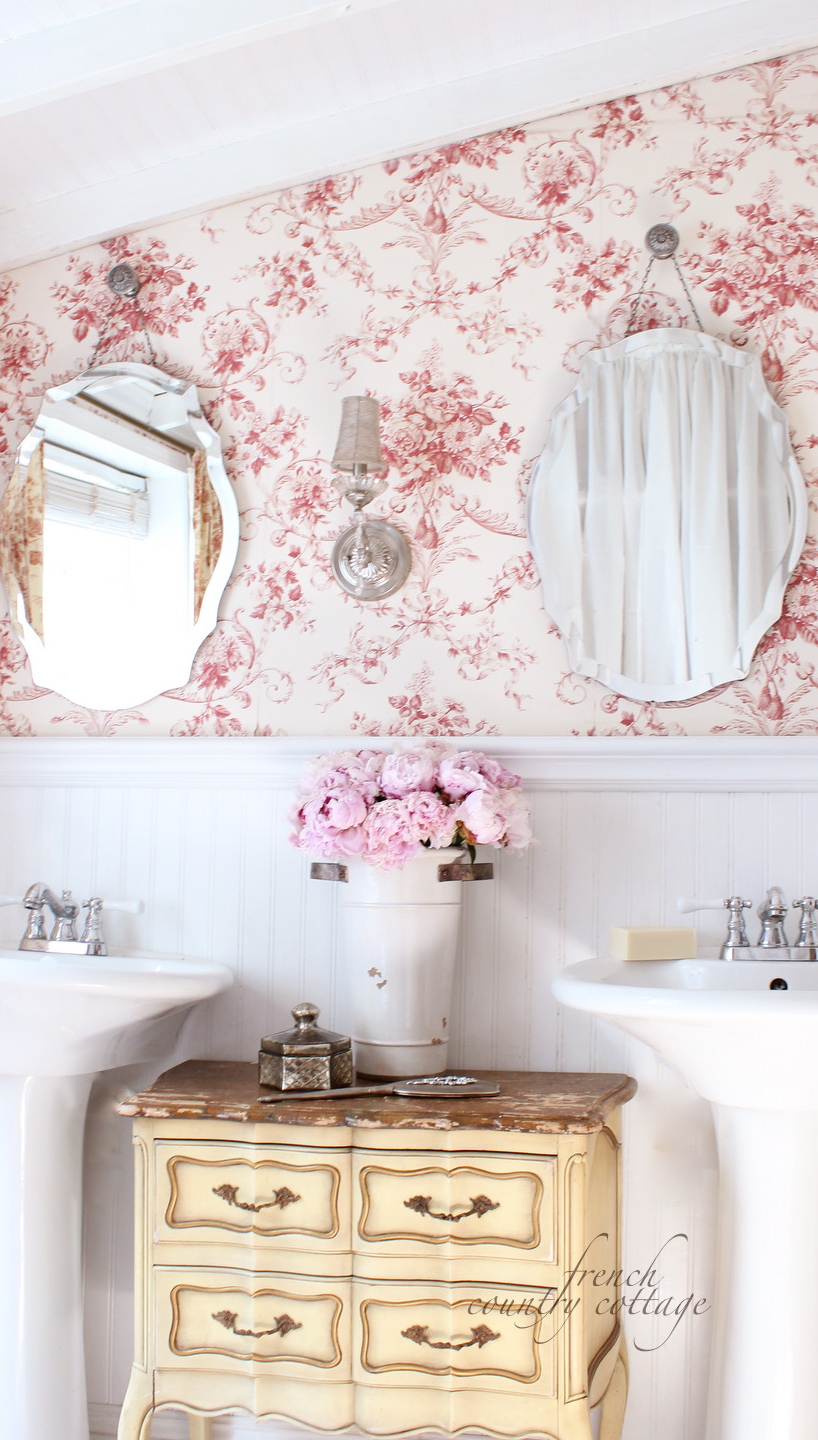 Free Download French Country Cottage Changes In The Bathroom