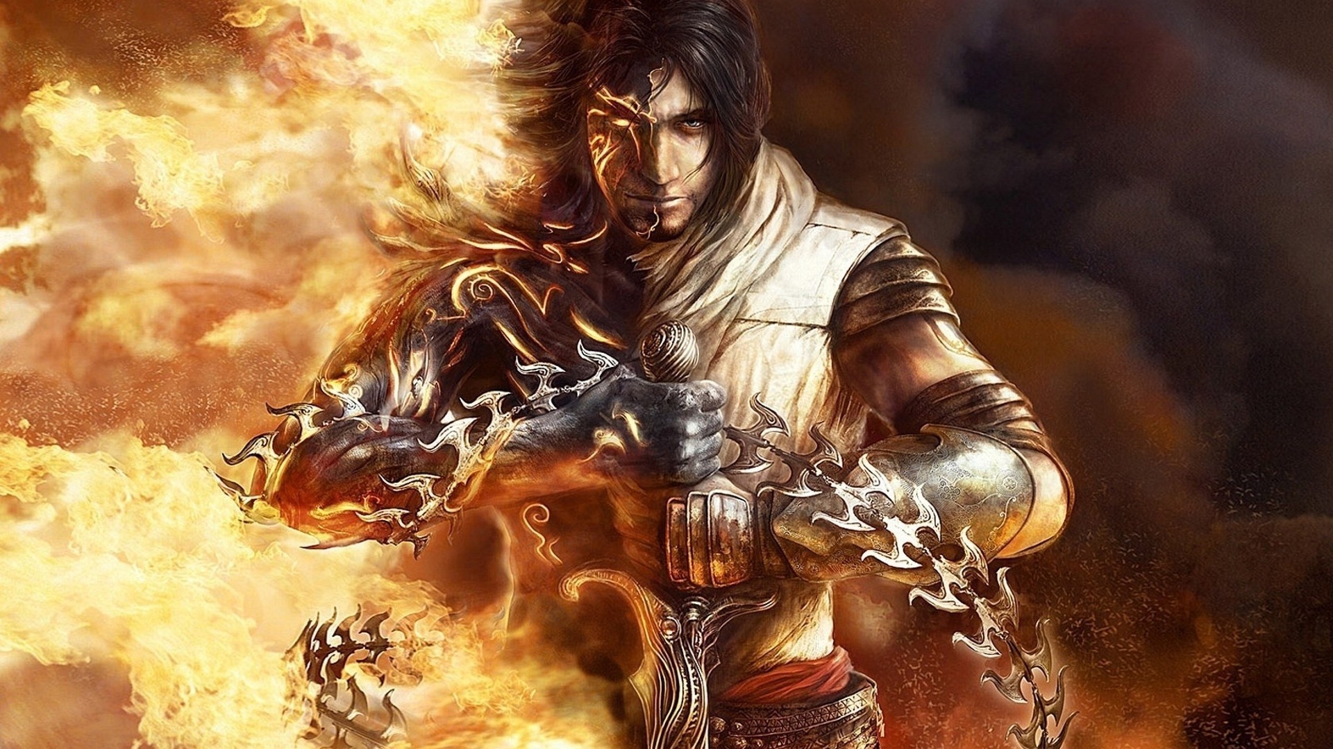 Fantasy Art Heroes Men Sword Fire Armor Prince Of