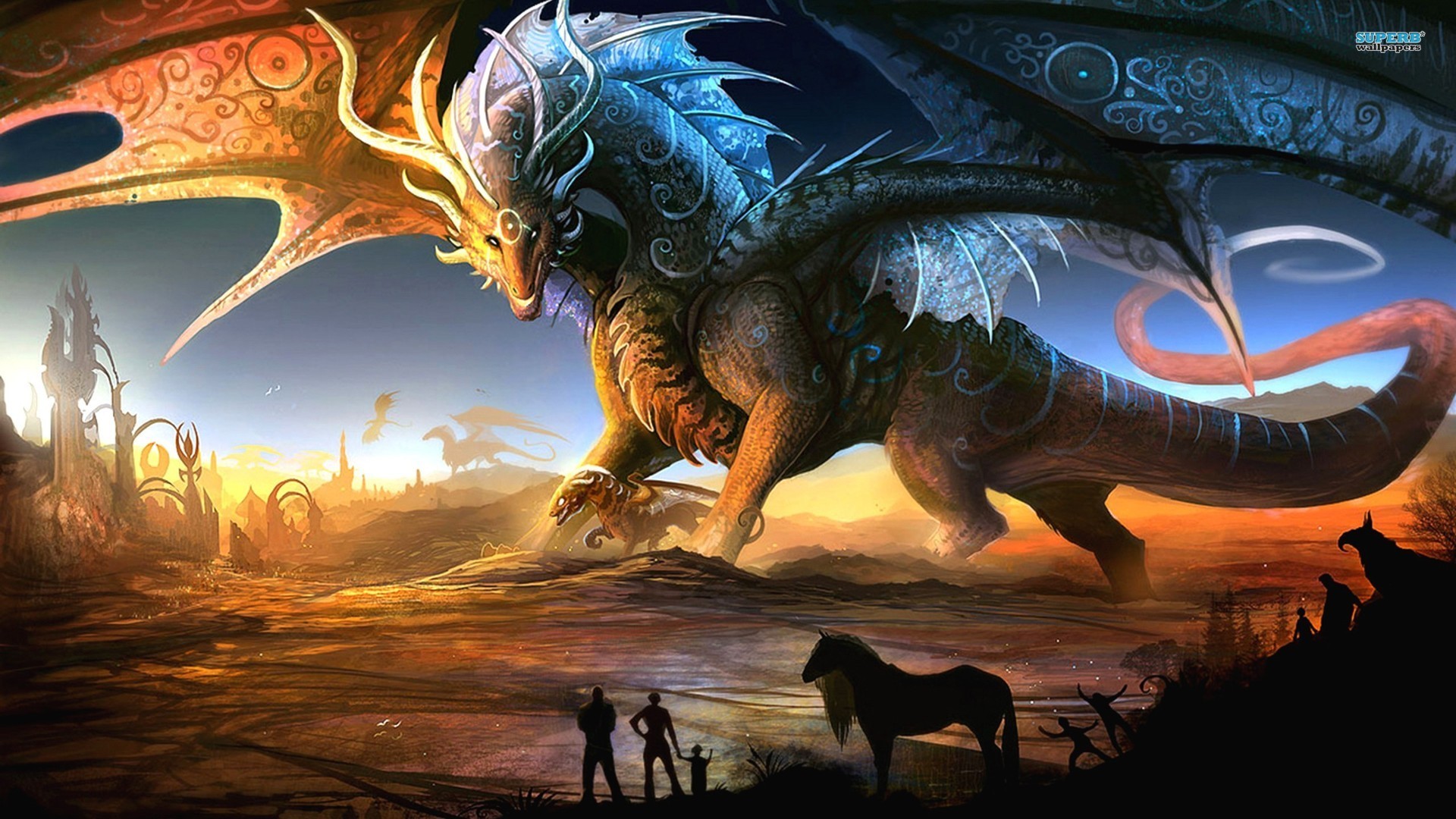 Power Dragon Background Desktop Wallpaper High Definition