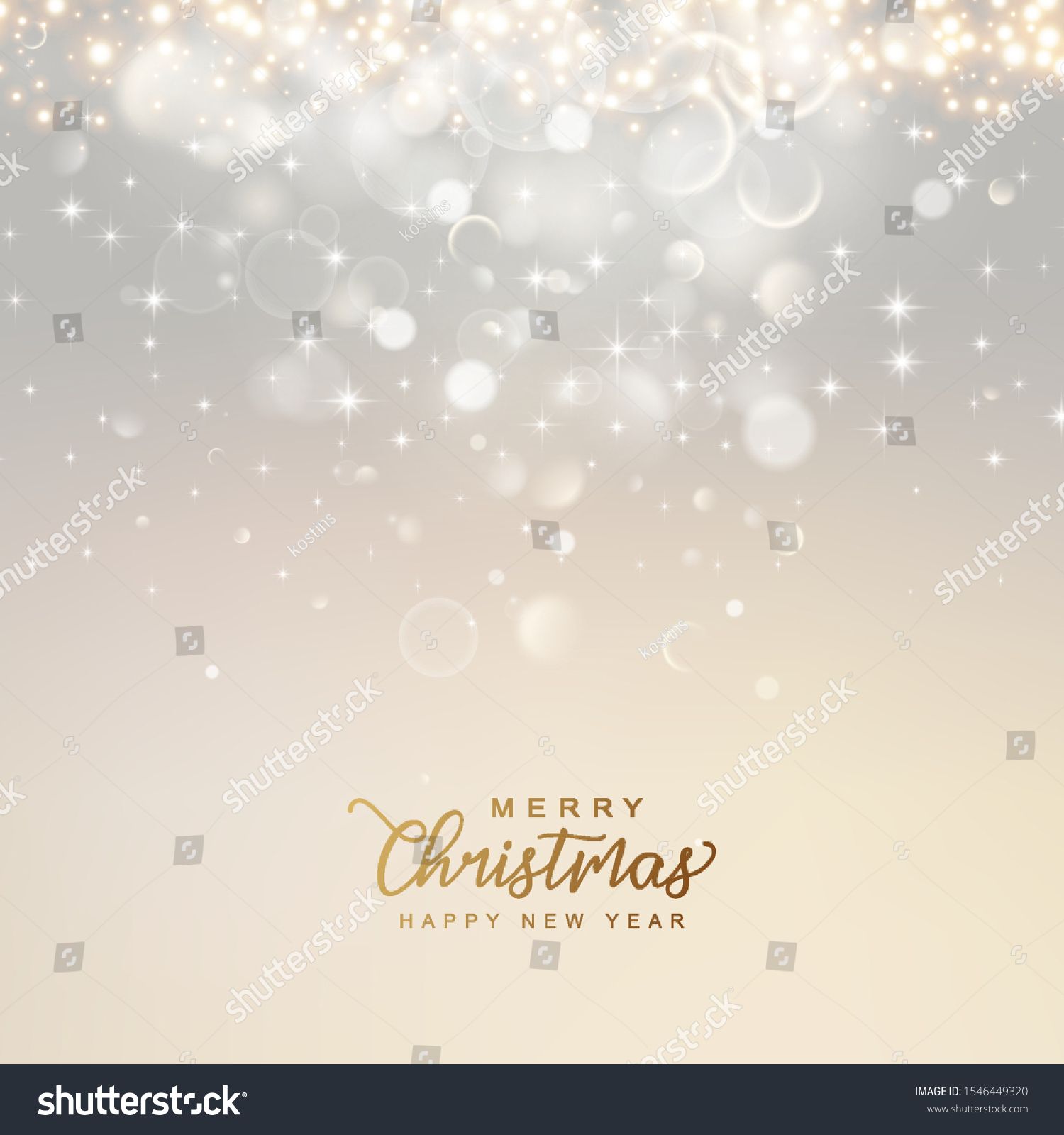 Elegant Christmas And New Year Shimmering Background Abstract
