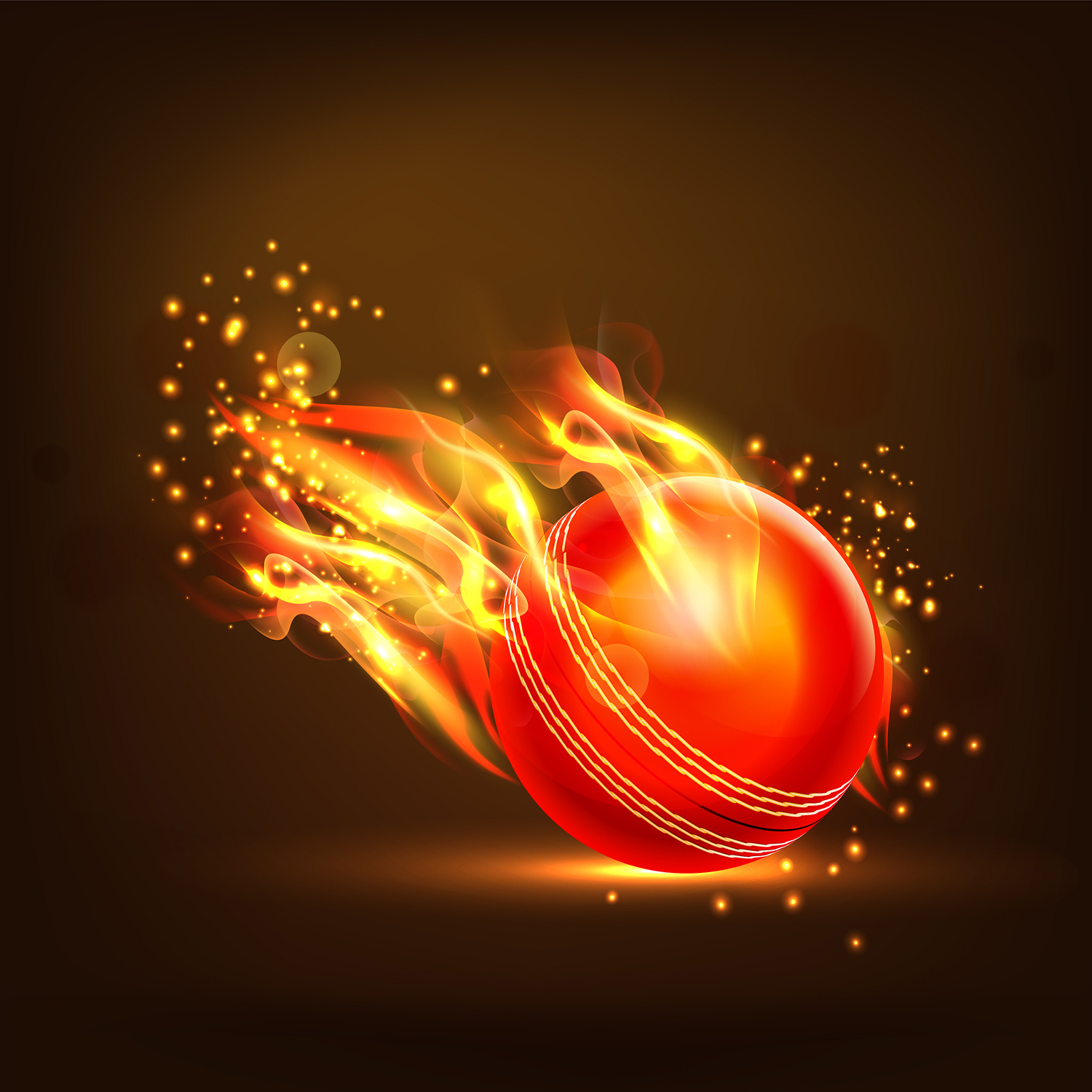 Buy Flaming Cricket Ball Wallpaper Online In India At Best Price