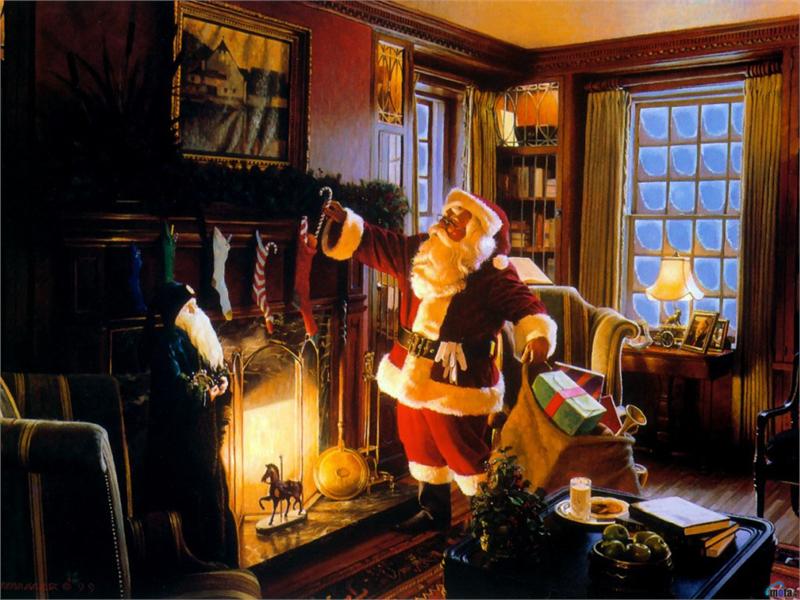 Christmas Desktop Wallpaper Santa Claus