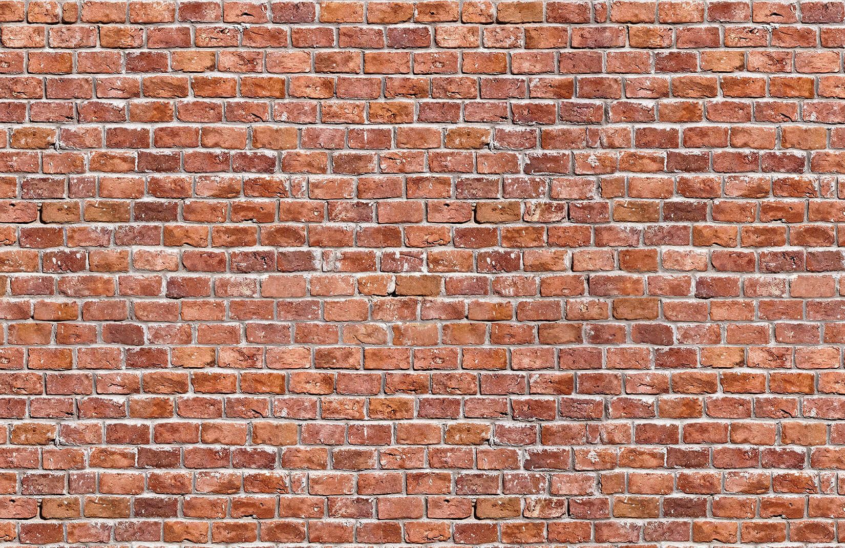 Rustic Rundown Red Brick Wallpaper Mural