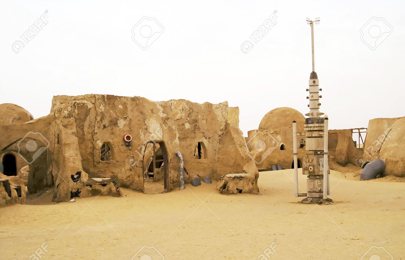Abandoned Sets For The Shooting Of Movie Star Wars In