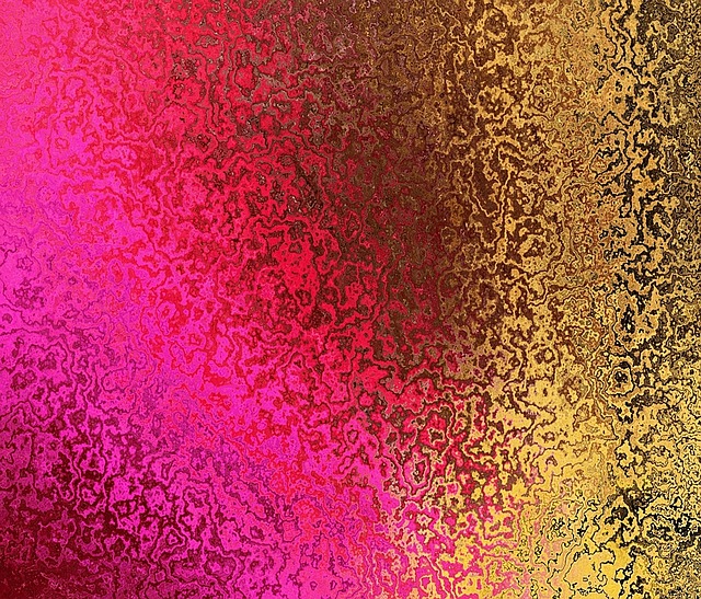 Background Gold Pink Yellow Red Rough Texture Public Domain