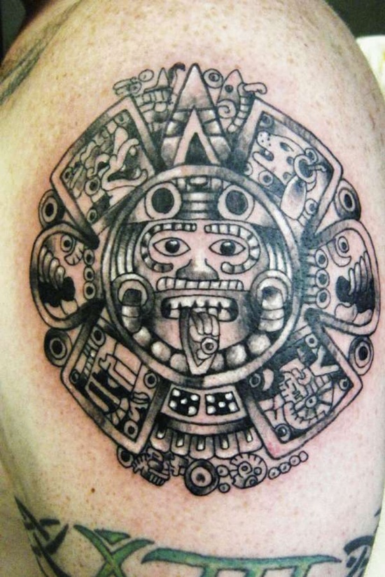 Aztec Art Tattoos Pictures Warrior Tattoo Designs Sacred Heart