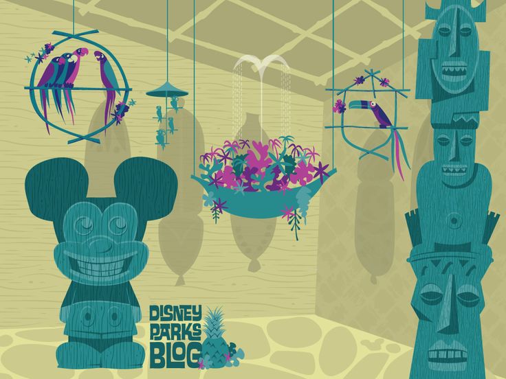 Tiki Mickey Wallpaper Disneyana