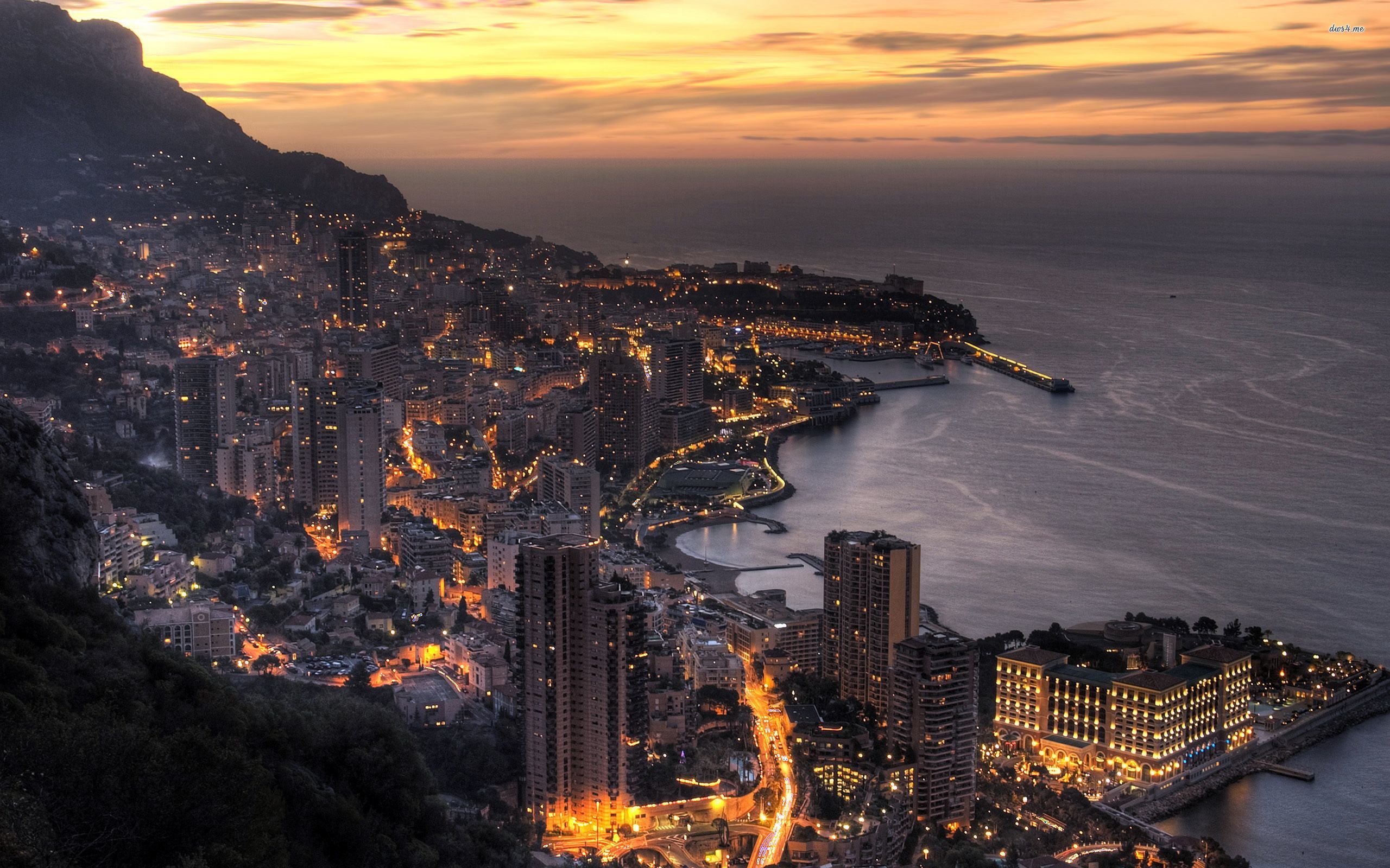 Monte Carlo At Night Wallpaper World