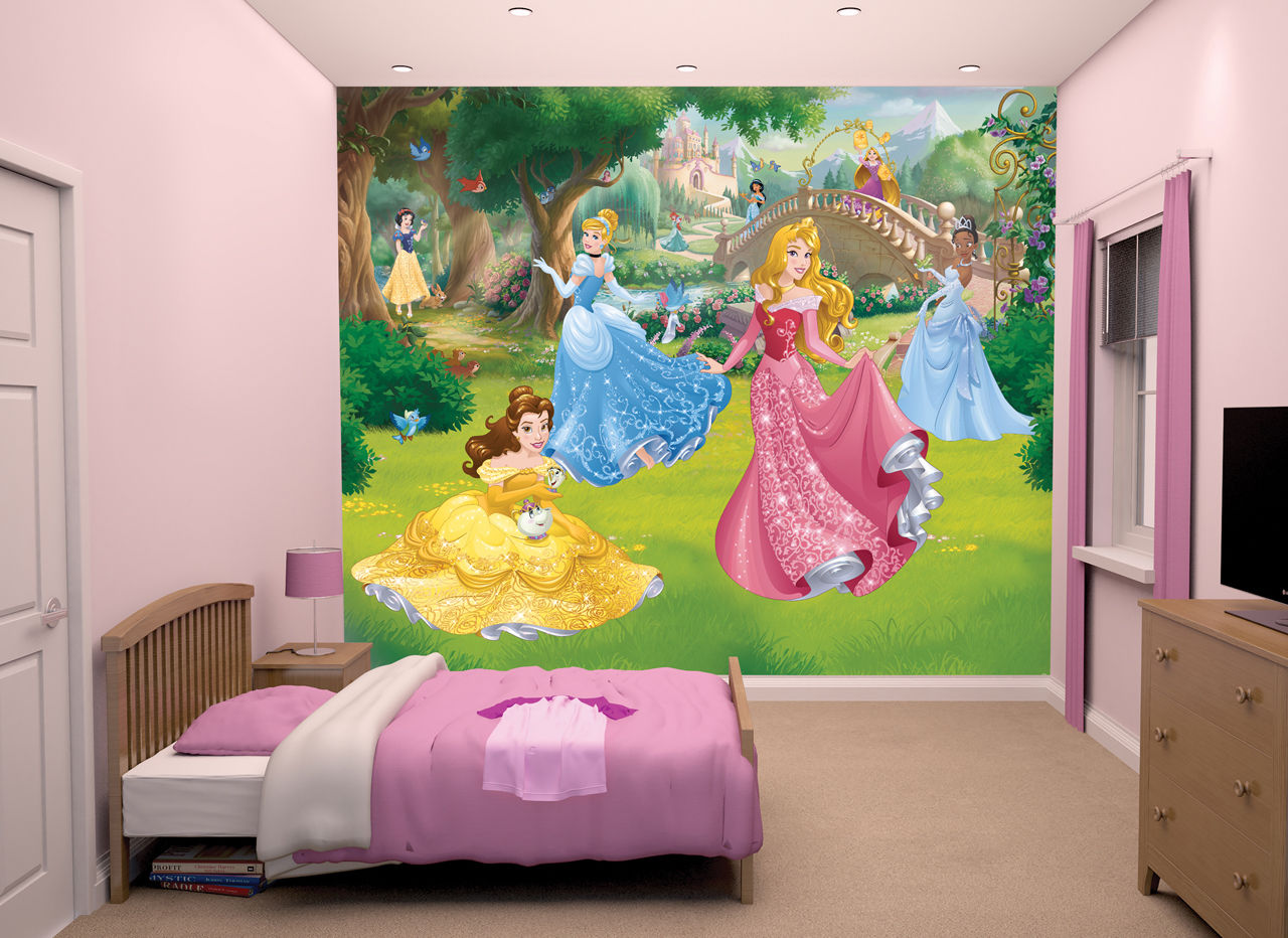 Details About New Disney Princess Walltastic Wallpaper Mural For Kids