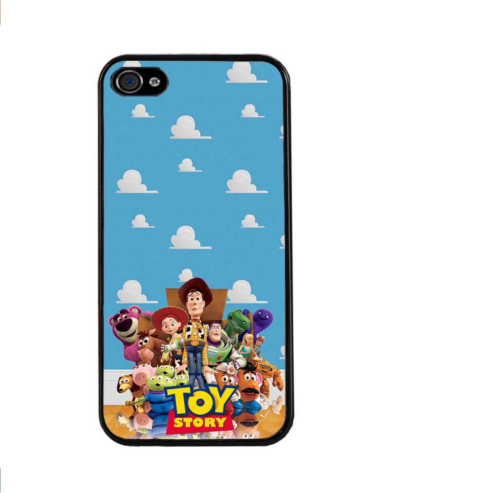 Toy Story Wallpaper Woody Buzz Lightyear Cell Phone Cases PVC Hard