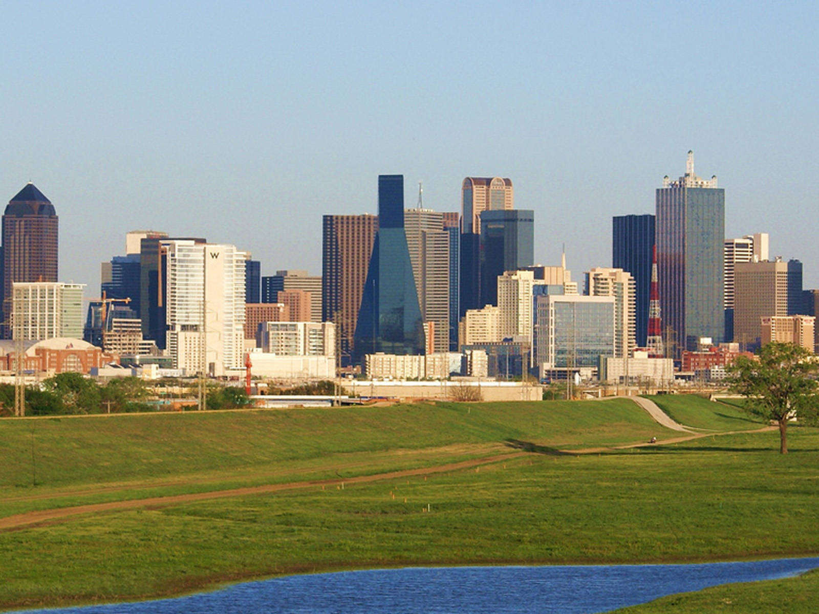 Downtown Dallas city view city wallpaper
