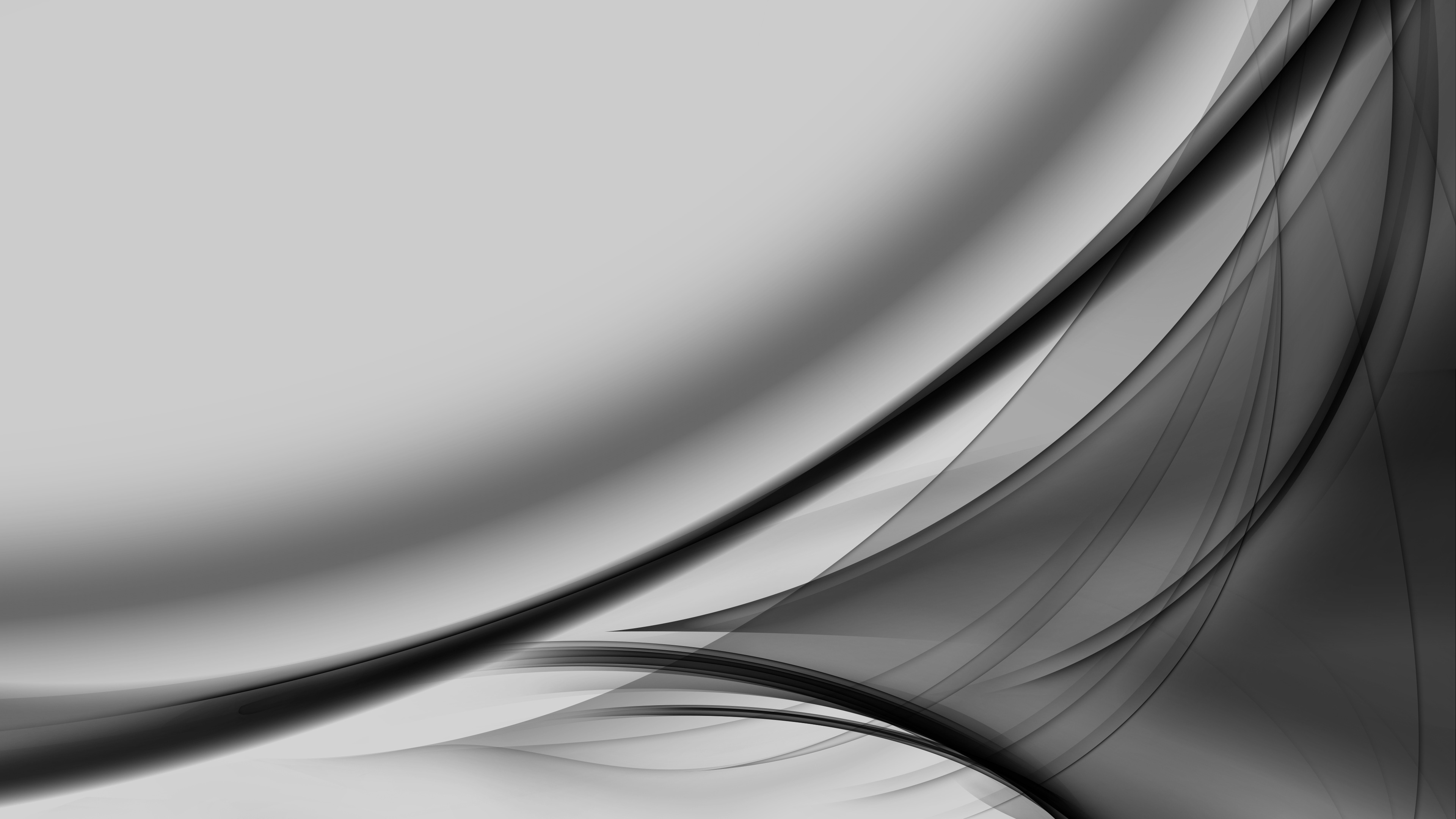 Abstract gray wallpaper with flowing lines and subtle curves