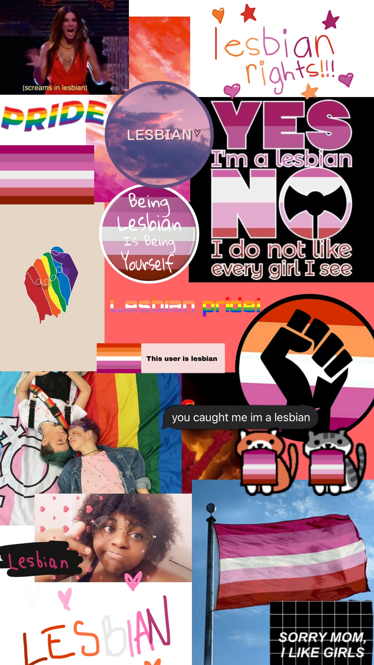 Lesbian Pride Wallpaper Pink Graphic Design Advertising