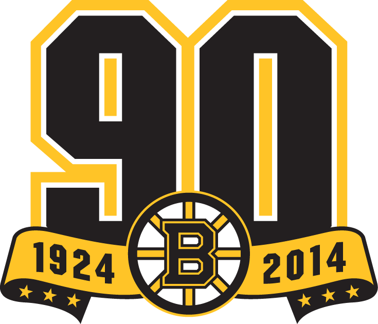 Boston Bruins Anniversary Logo National Hockey League Nhl Chris