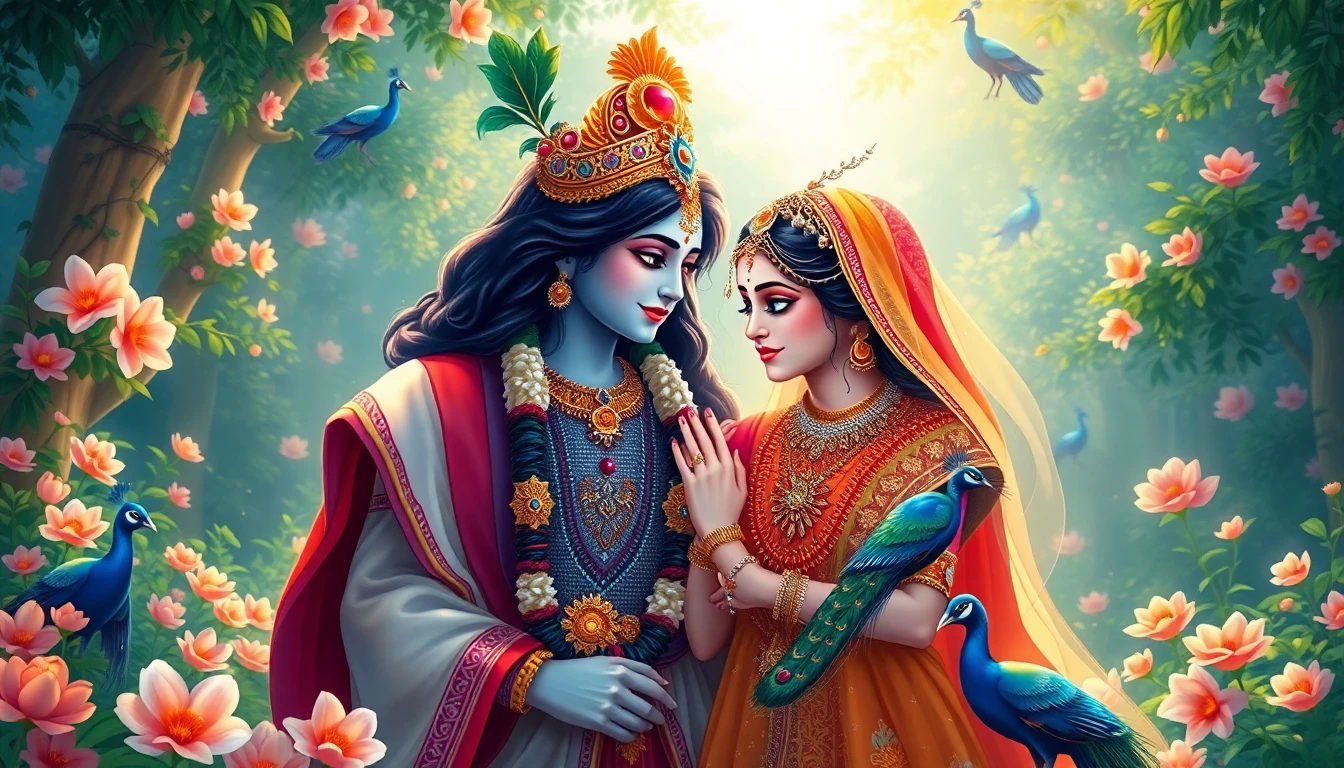 Lord Krishna And Radha Wallpaper