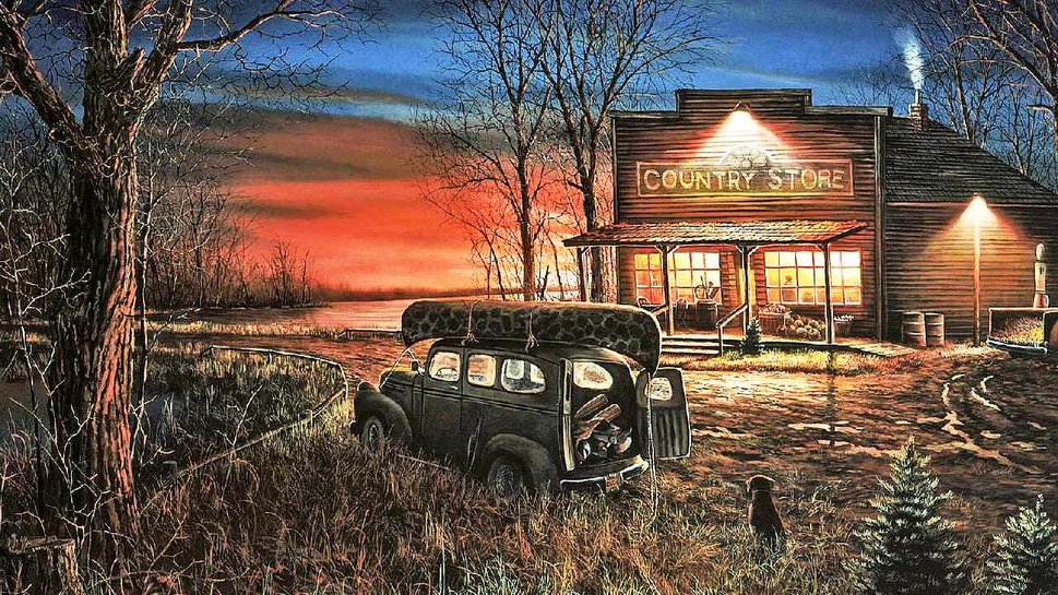 Country Store Wallpaper