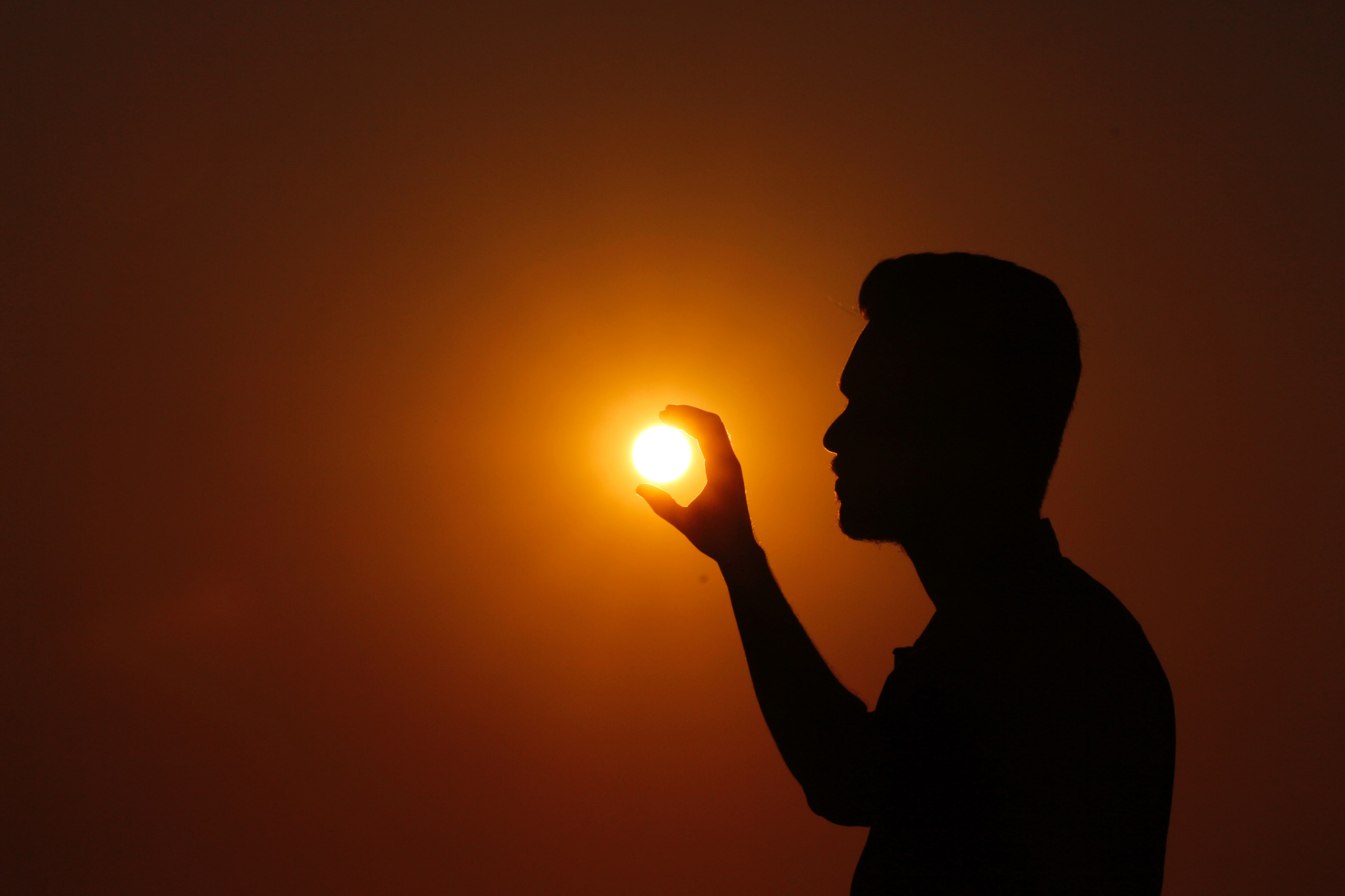 Boy In Sunset Shadow 4k HD Wallpaper