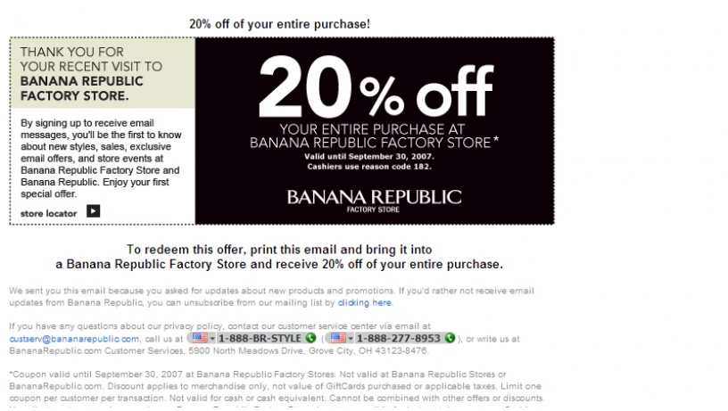 Gap Outlet Coupons 2014 Coupon Codes