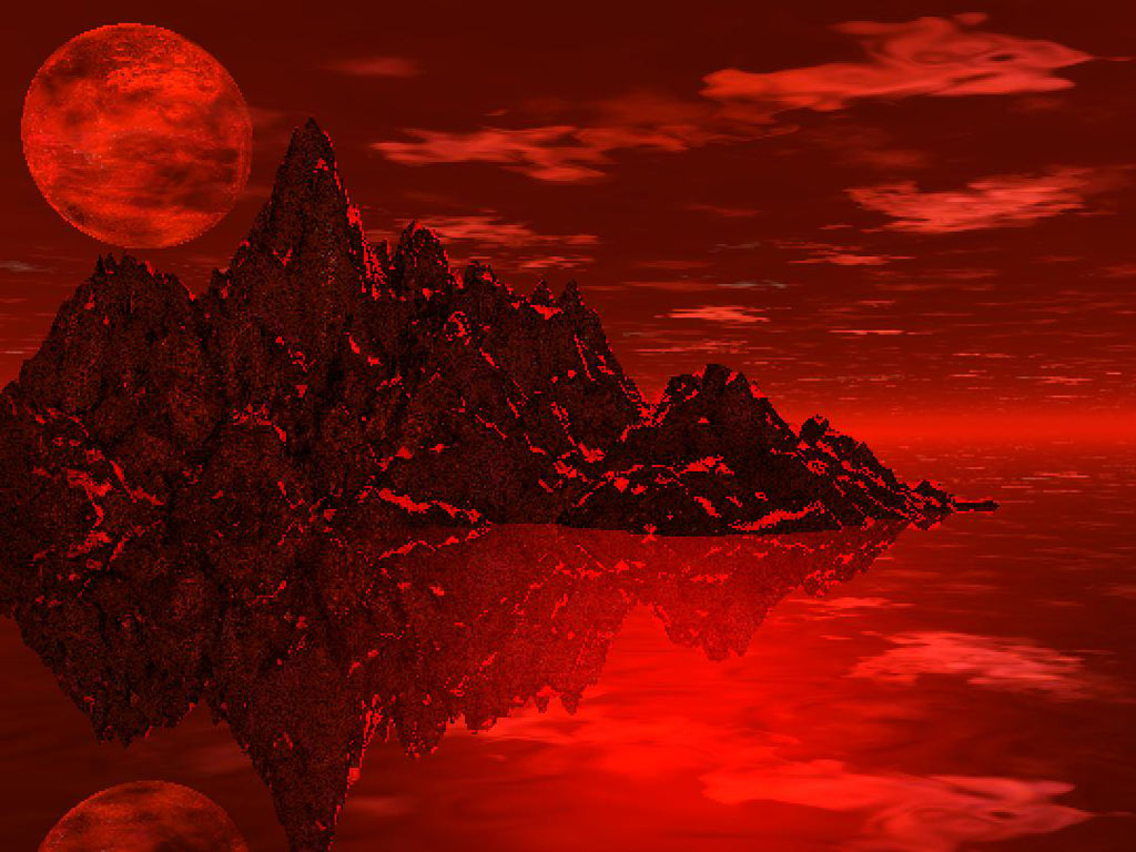 Red Moon Wallpaper Desktop