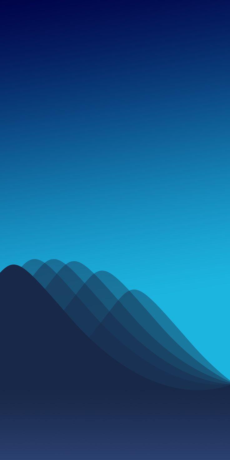 Blue Mountain Gradient By Ongliong11 On iPhone