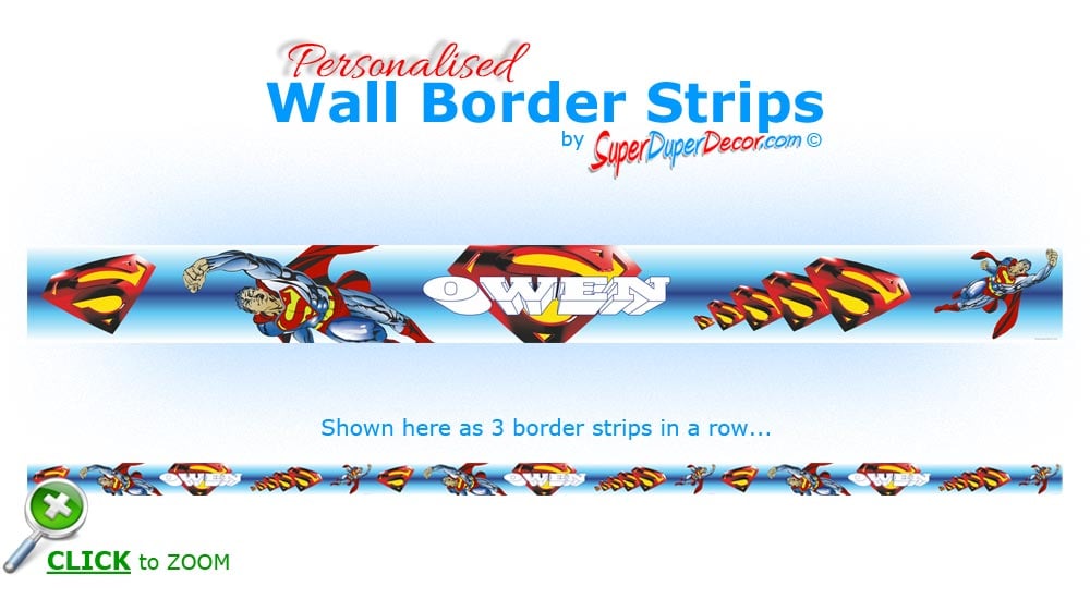 Wall Border Strips Children Boys Bedroom Wallpaper Borders