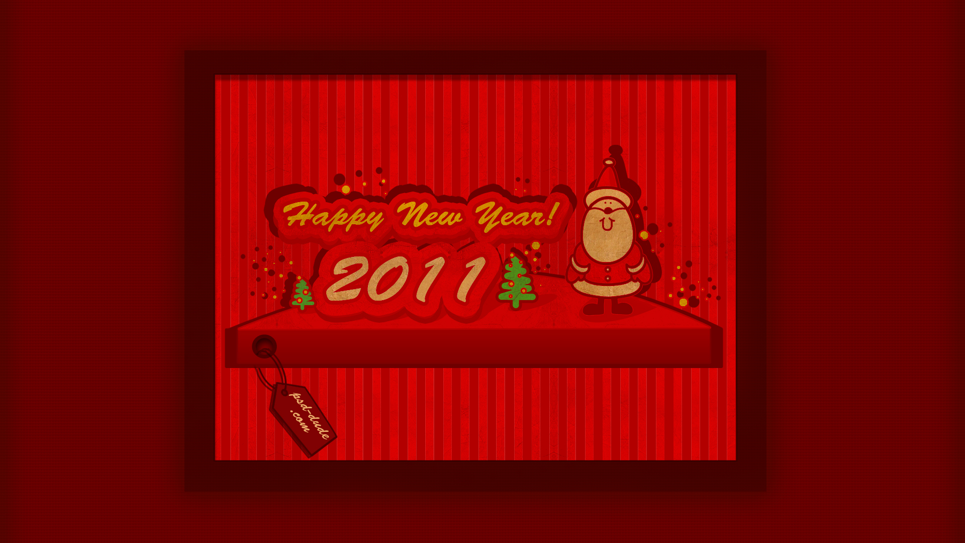 Happy New Year 2011 Desktop Wallpaper PSDDude