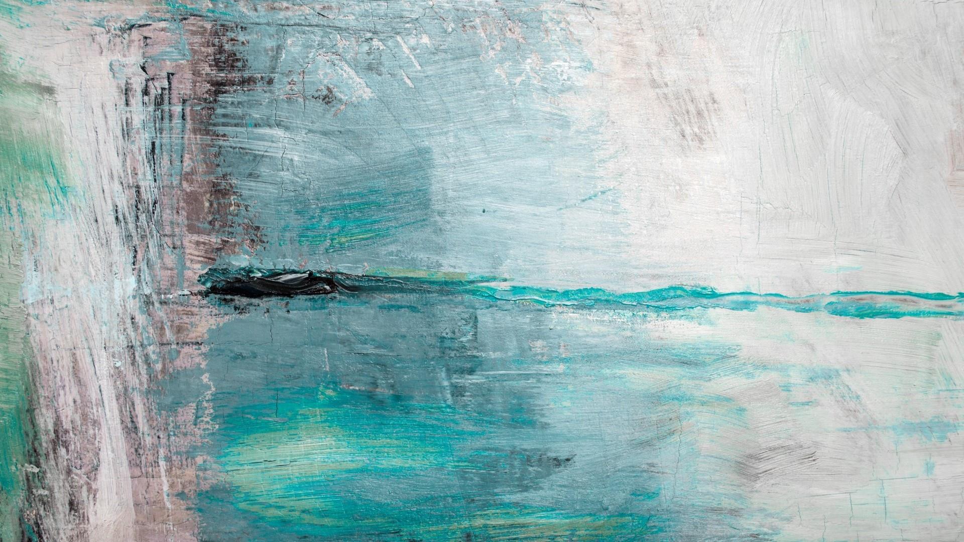 Blue Abstract Art Wallpaper