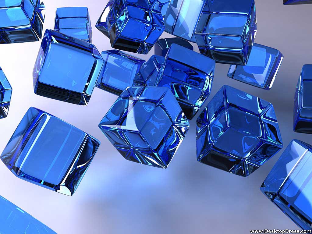 Desktop Wallpaper 3d Background Clear Cubes