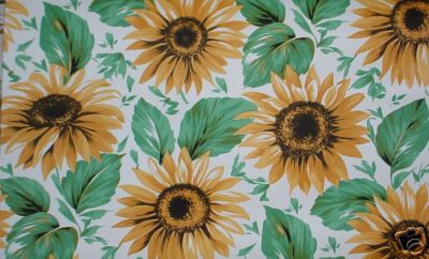 Country Kitchen Big Sunflower Wallpaper