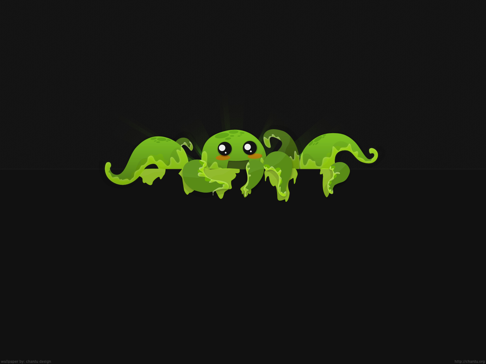 Wallpaper For The Shining Green Octopus On Badooy